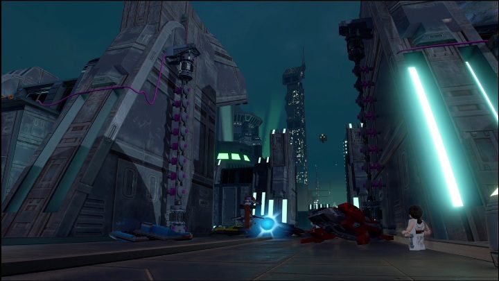 Dojście do tej znajdźki blokują strumienie prądu - LEGO Skywalker Saga: Dzielnica Uscru - lista wszystkich łamigłówek - LEGO Skywalker Saga - poradnik do gry