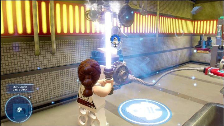Tę znajdźkę zdobędziecie w przydrożnym barze - LEGO Skywalker Saga: Dzielnica Uscru - lista wszystkich łamigłówek - LEGO Skywalker Saga - poradnik do gry