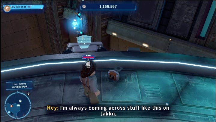 Na północnej części dzielnicy znajdziecie miejsce do wybicia się zbieraczem z lotnią - LEGO Skywalker Saga: Dzielnica Uscru - lista wszystkich łamigłówek - LEGO Skywalker Saga - poradnik do gry