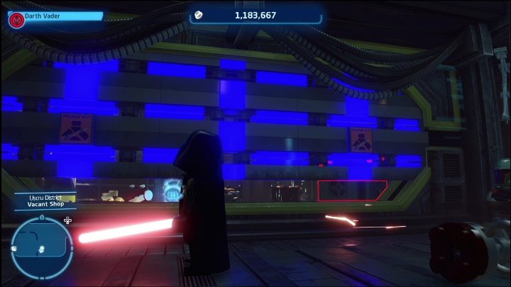 Kolejny klocek znajduje się w niewielkim budynku, w zamkniętym pomieszczeniu - LEGO Skywalker Saga: Dzielnica Uscru - lista wszystkich łamigłówek - LEGO Skywalker Saga - poradnik do gry