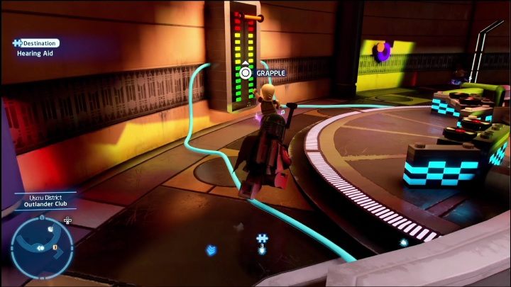 Aby dostać się do znajdźki leżące przy głośnikach w klubie musicie je ściszyć - LEGO Skywalker Saga: Dzielnica Uscru - lista wszystkich łamigłówek - LEGO Skywalker Saga - poradnik do gry