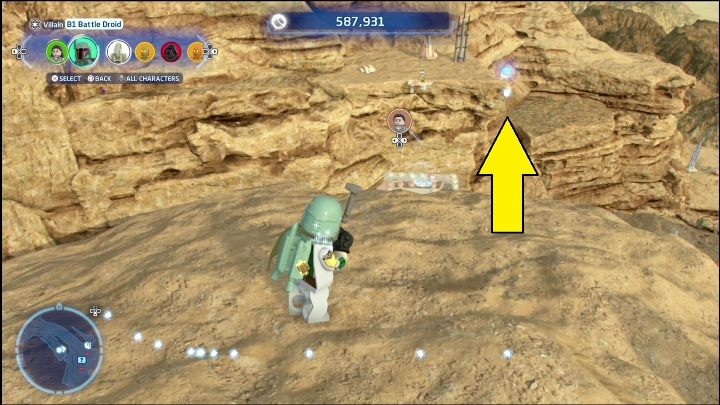 Klocek leży na wysokiej skale - LEGO Skywalker Saga: Zakazana Dolina - lista wszystkich łamigłówek - LEGO Skywalker Saga - poradnik do gry