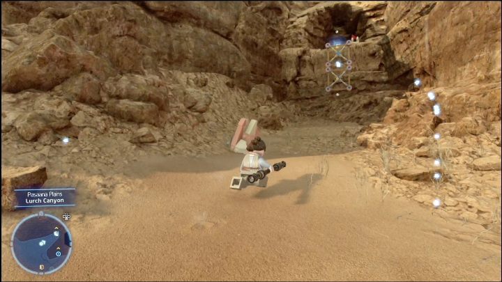 Do zdobycia tej znajdźki potrzebujecie Zbieracza z wyrzutnią sieci - LEGO Skywalker Saga: Zakazana Dolina - lista wszystkich łamigłówek - LEGO Skywalker Saga - poradnik do gry