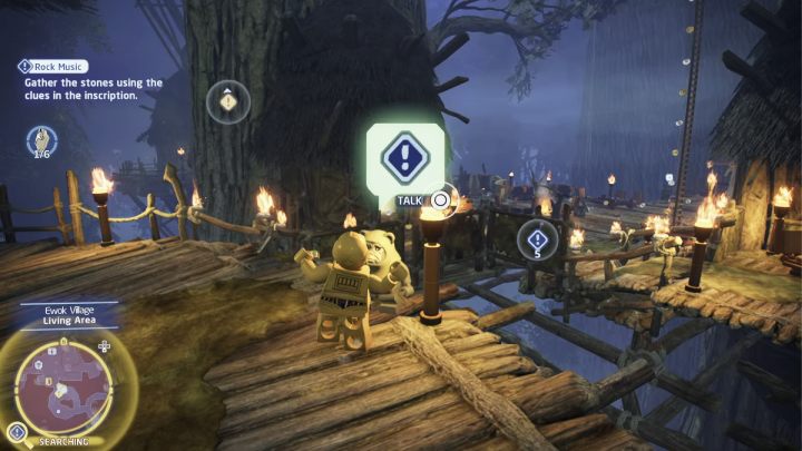 Następnie odwiedźcie wioskę ewoków na planecie Endor - LEGO Skywalker Saga: Skaldowie (Rock Music) - solucja, opis przejścia - LEGO Skywalker Saga - poradnik do gry