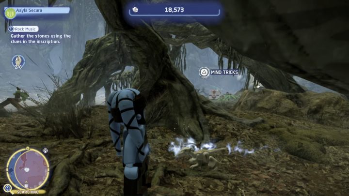 Obok kamiennego kręgu znajdziecie małe zwierzę, użyjcie Mocy Jedi, przejmijcie nad nim kontrolę i wprowadźcie do kręgu - LEGO Skywalker Saga: Skaldowie (Rock Music) - solucja, opis przejścia - LEGO Skywalker Saga - poradnik do gry