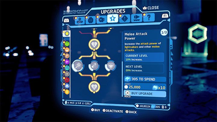 W trakcie przechodzenia gry możecie podejmować starania o to żeby zwiększać siłę swoich ataków poprzez odblokowywanie nowych umiejętności - LEGO Skywalker Saga: Walka - ataki wręcz, walka na dystans, bitwy w kosmosie - LEGO Skywalker Saga - poradnik do gry