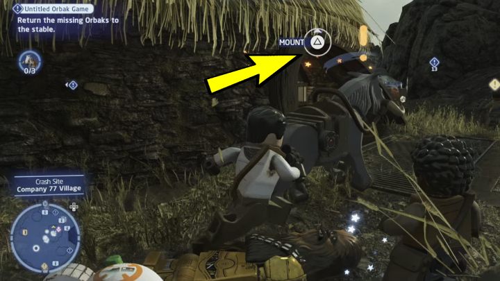 Po kolei odwiedźcie każdy obszar poszukiwać i podejdźcie do zwierzęcia - LEGO Skywalker Saga: Odzyskiwanie orbaków (Untitled Orbak Game) - solucja, opis przejścia - LEGO Skywalker Saga - poradnik do gry