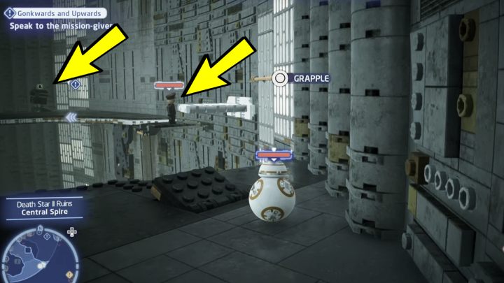 Porozmawiajcie ze zleceniodawcą we wraku Gwiazdy Śmierci II - LEGO Skywalker Saga: Gonki w górę (Gonkwards and Upwards) - solucja, opis przejścia - LEGO Skywalker Saga - poradnik do gry