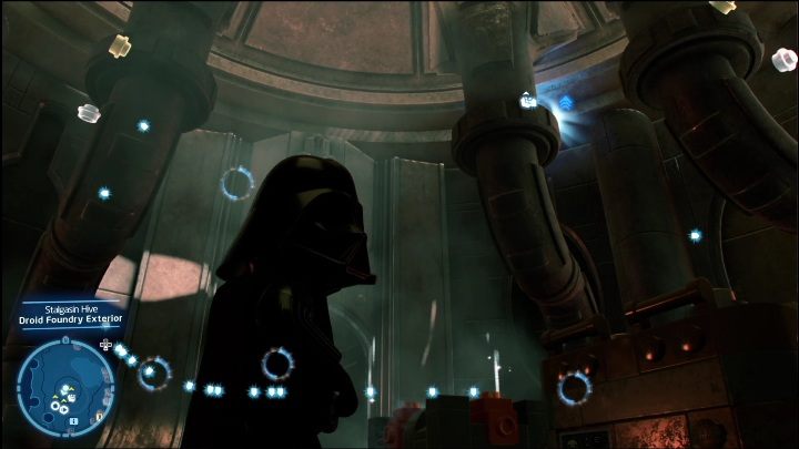 Ten klocek leży na metalowym elemencie przed budynkiem - LEGO Skywalker Saga: Ul Stalgasin - lista wszystkich łamigłówek - LEGO Skywalker Saga - poradnik do gry