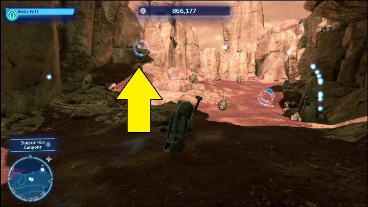 Ten klocek znajduje się w zamkniętej skrzyni umieszczonej na zboczu skały - LEGO Skywalker Saga: Ul Stalgasin - lista wszystkich łamigłówek - LEGO Skywalker Saga - poradnik do gry