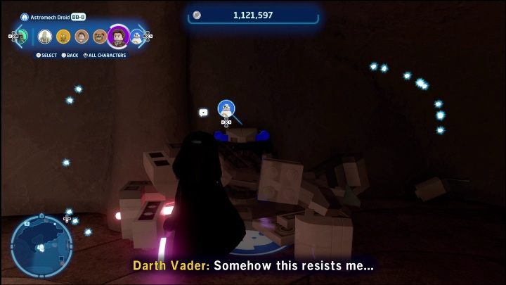 Ta znajdźka schowana jest w zamkniętej skrzyni - LEGO Skywalker Saga: Miasto Pau - lista wszystkich łamigłówek - LEGO Skywalker Saga - poradnik do gry