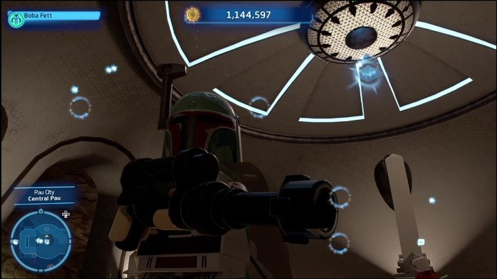 Dotarcie do tego klocka wymaga postaci z mocą Jedi - LEGO Skywalker Saga: Miasto Pau - lista wszystkich łamigłówek - LEGO Skywalker Saga - poradnik do gry