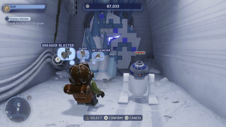 Sterując droidem astromechanicznym otwórzcie drzwi prowadzące do zleceniodawcy - LEGO Skywalker Saga: Zwamp mnie jeśli potrafisz (Wampa Wander) - solucja, opis przejścia - LEGO Skywalker Saga - poradnik do gry