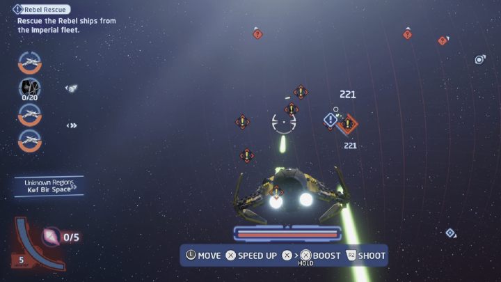 Porozmawiajcie ze zleceniodawcą w przestrzeni lokalnej planety Kef Bir i przyjmijcie zadanie - LEGO Skywalker Saga: Rebelianckie rozwiązanie (Rebel Rescue) - solucja, opis przejścia - LEGO Skywalker Saga - poradnik do gry