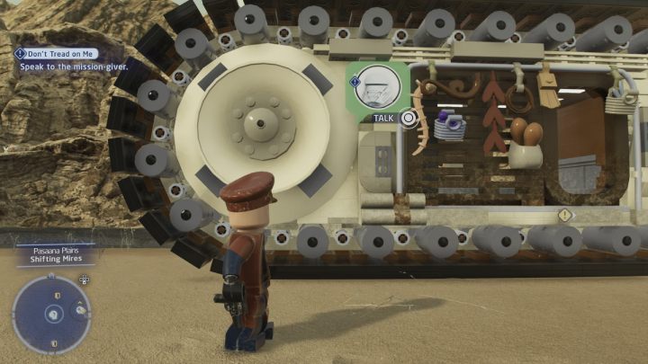 Skorzystajcie z taksówki w Zakazanej Dolinie (Forbidden Valley) na planecie Pasaana, żeby dostać się na Równiny Pasaany (Pasaana Plains) - LEGO Skywalker Saga: Gąsiennika się nie tyka (Dont Tread on Me) - solucja, opis przejścia - LEGO Skywalker Saga - poradnik do gry