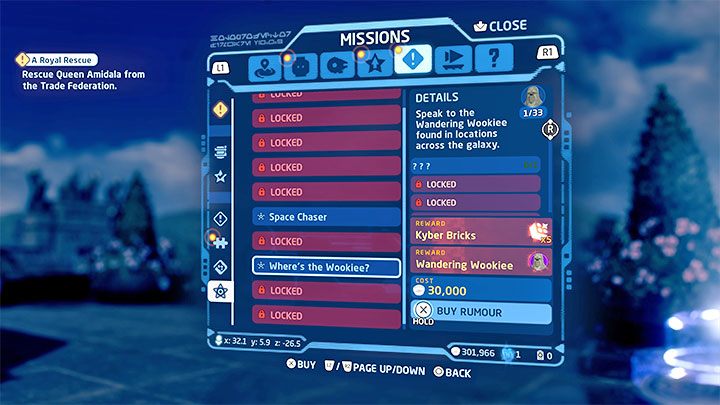 Wędrowni wookiee (Wandering Wookiee) to NPC-e poukrywani w różnych częściach galaktyki - LEGO Skywalker Saga: Gdzie jest wookiee? (Wheres the Wookiee?) - lista wszystkich (cz. 1) - LEGO Skywalker Saga - poradnik do gry