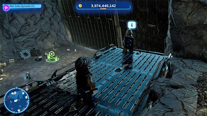 Po wylądowaniu wyruszcie w stronę balkoników i drabin z obrazka 1, dzięki którym dotrzecie do ścieżki prowadzącej na górny poziom - LEGO Skywalker Saga: Gdzie jest wookiee? (Wheres the Wookiee?) - lista wszystkich (cz. 1) - LEGO Skywalker Saga - poradnik do gry