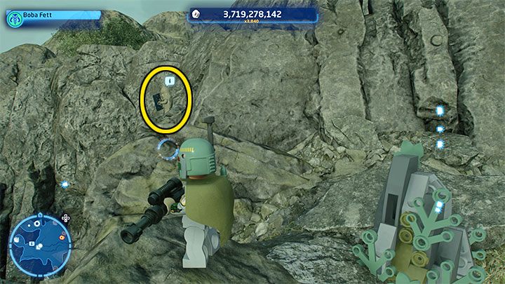 Poszukiwany wookiee stoi na skałach z powyższego obrazka - LEGO Skywalker Saga: Gdzie jest wookiee? (Wheres the Wookiee?) - lista wszystkich (cz. 1) - LEGO Skywalker Saga - poradnik do gry