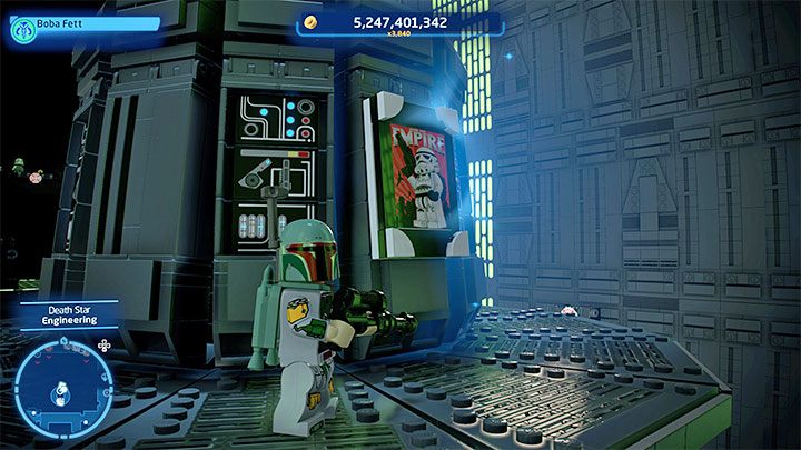 Na potrzeby zaliczenia tej zagadki musicie odnaleźć i zniszczyć 10 plakatów (przykładowy na obrazku) - LEGO Skywalker Saga: Gwiazda Śmierci I (Death Star I) - odblokowanie i lista wszystkich łamigłówek - LEGO Skywalker Saga - poradnik do gry