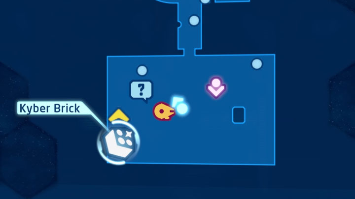 Klocek jest na dużej wysokości w południowo-zachodniej części startowego hangaru - LEGO Skywalker Saga: Gwiazda Śmierci II (Death Star II) - odblokowanie i lista wszystkich łamigłówek - LEGO Skywalker Saga - poradnik do gry