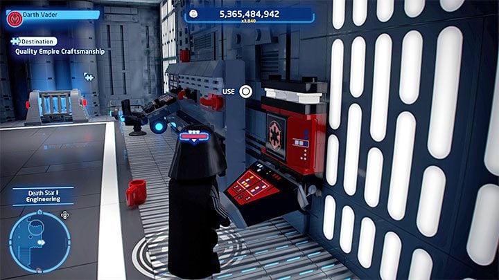 Poniszczcie obiekty z okolic pojemnika z klockiem, a będziecie mogli przystąpić do budowy - LEGO Skywalker Saga: Gwiazda Śmierci II (Death Star II) - odblokowanie i lista wszystkich łamigłówek - LEGO Skywalker Saga - poradnik do gry