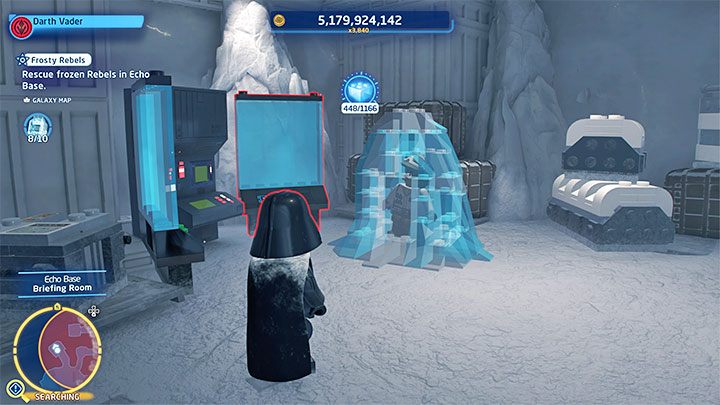 Odblokujecie sobie dostęp do pomieszczenia, w którym oprócz klocka Kyber jest też uwięziony rebeliant - LEGO Skywalker Saga: Mroźna rebelia (Frosty Rebels) - opis przejścia wyzwania - LEGO Skywalker Saga - poradnik do gry