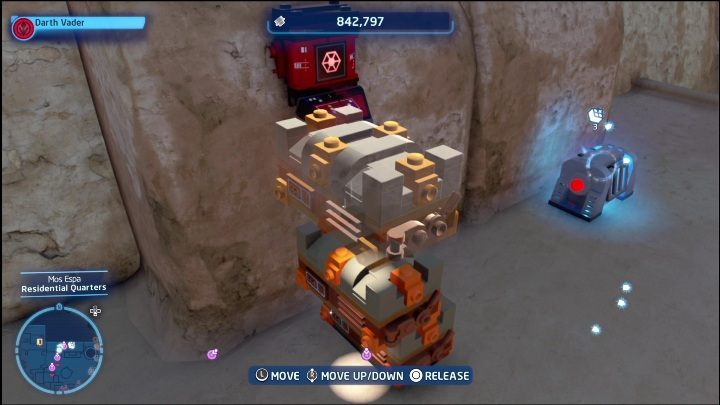 Znajdźka zamknięta jest na budynku położonym w północnej części regionu - LEGO Skywalker Saga: Mos Espa - lista wszystkich łamigłówek - LEGO Skywalker Saga - poradnik do gry