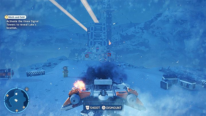 Motywem przewodnim tego etapu jest aktywowanie 3 wież sygnałowych (Signal Towers) celem ustalenia miejsca pobytu Lukea Skywalkera - LEGO Skywalker Saga: Solo w śniegu (Hoth and Cold) - solucja, opis przejścia - LEGO Skywalker Saga - poradnik do gry