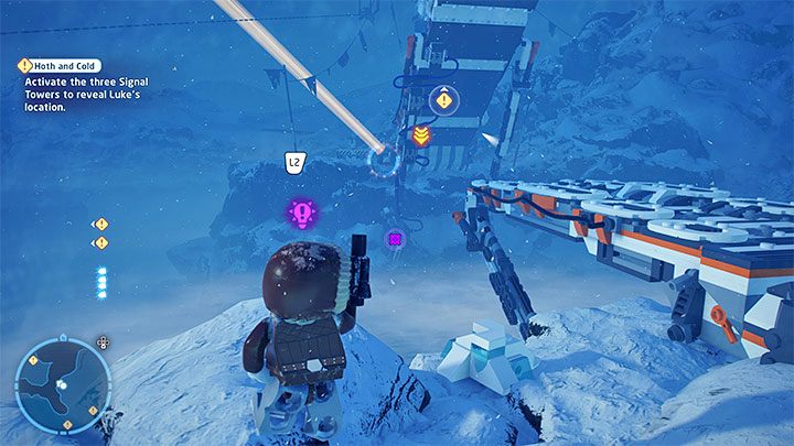 Pozostaje jeszcze opuszczenie drugiej części mostu - LEGO Skywalker Saga: Solo w śniegu (Hoth and Cold) - solucja, opis przejścia - LEGO Skywalker Saga - poradnik do gry
