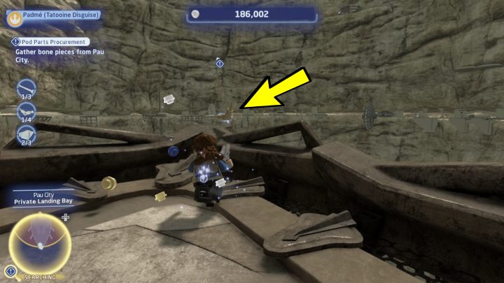 1 klocek leży na samym końcu platformy - LEGO Skywalker Saga: Czyhając na części (Pod Parts Procurement) - solucja, opis przejścia - LEGO Skywalker Saga - poradnik do gry