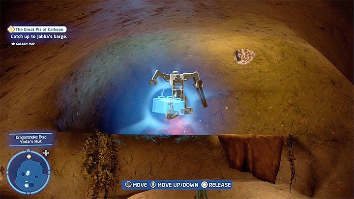 Klocek zauważycie przy suficie - LEGO Skywalker Saga: Bagno smokowęża - lista wszystkich łamigłówek - LEGO Skywalker Saga - poradnik do gry