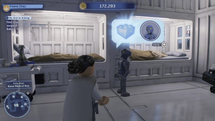 Porozmawiajcie z droidem w bazie Echo i przyjmijcie zadanie - LEGO Skywalker Saga: W pogoni za szczęściem (Party People) - solucja, opis przejścia - LEGO Skywalker Saga - poradnik do gry