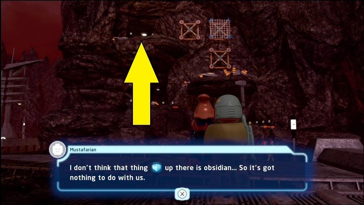 Dotarcie do tej znajdźki wymaga posiadania lotni Zbieracza i wyrzutni sieci - LEGO Skywalker Saga: Kompleks kopalniany - lista wszystkich łamigłówek - LEGO Skywalker Saga - poradnik do gry