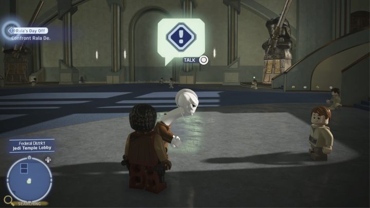 Skorzystajcie z szybkiej podróży i udajcie się do dzielnicy federalnej na planecie Coruscant - LEGO Skywalker Saga: Dzień Rala-ksu (Ralas Day Off) - solucja, opis przejścia - LEGO Skywalker Saga - poradnik do gry