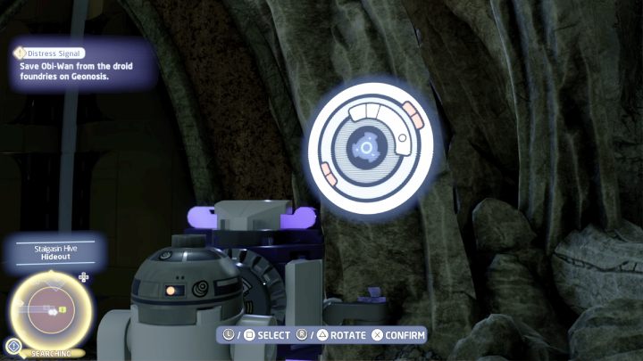 Przestawcie najpierw klocki w wewnętrznym okręgu, następnie przełączcie na zewnętrzy okrąg i dopasujcie małe elementy - LEGO Skywalker Saga: Za(gun)ginieni (Gungans Gone) - solucja, opis przejścia - LEGO Skywalker Saga - poradnik do gry