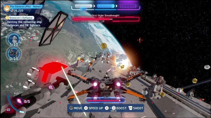 Druga część trafi do waszego ekwipunku za zestrzelenie 7 anten na statku - LEGO Skywalker Saga: Ostatni Jedi - lista znajdziek i nagrody - LEGO Skywalker Saga - poradnik do gry