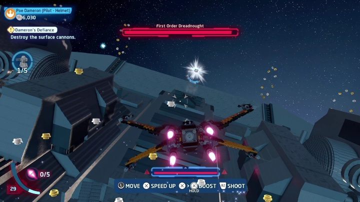 Tę znajdźkę zdobędziecie po prostu latając w pierwszej części misji - LEGO Skywalker Saga: Ostatni Jedi - lista znajdziek i nagrody - LEGO Skywalker Saga - poradnik do gry