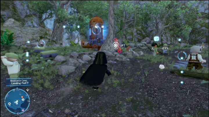 Pierwszą znajdźkę zobaczycie już na lądowisku - LEGO Skywalker Saga: Obóz ruchu oporu - lista wszystkich łamigłówek - LEGO Skywalker Saga - poradnik do gry