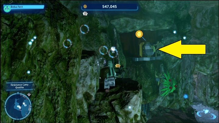 Ten klocek zamknięty jest w jaskini - LEGO Skywalker Saga: Obóz ruchu oporu - lista wszystkich łamigłówek - LEGO Skywalker Saga - poradnik do gry