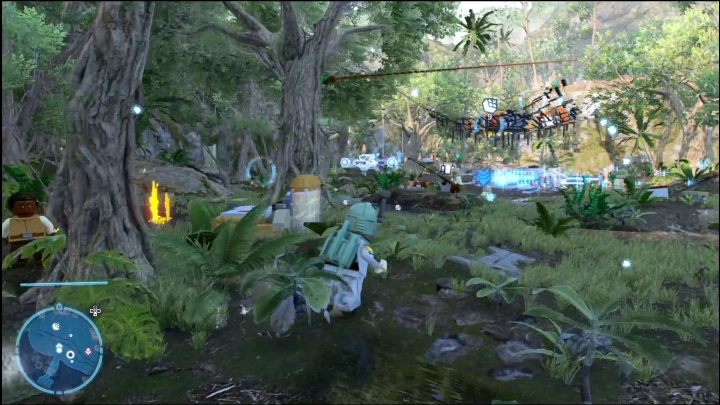 Ten klocek został zamknięty w żółtej skrzyni położonej na środku lokacji - LEGO Skywalker Saga: Obóz ruchu oporu - lista wszystkich łamigłówek - LEGO Skywalker Saga - poradnik do gry