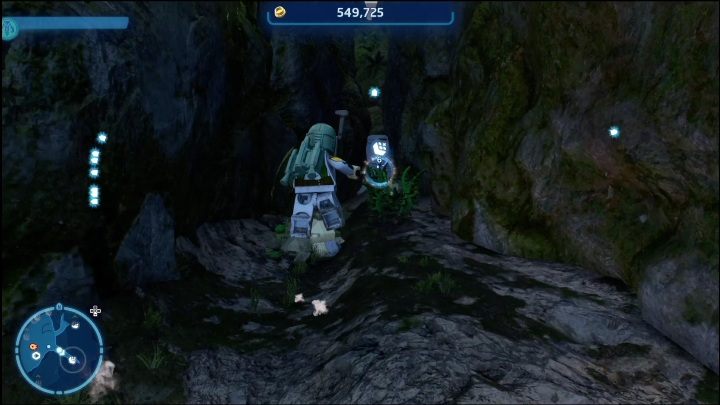 Do zdobycia tego klocka potrzebujecie Zbieracza z blasterem, ten gadżet otrzymacie w 6 i 7 epizodzie fabularnych (zależnie od tego, który pierwszy przejdziecie) - LEGO Skywalker Saga: Obóz ruchu oporu - lista wszystkich łamigłówek - LEGO Skywalker Saga - poradnik do gry