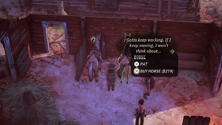 Koń kosztuje około 280$ (w zależności od zniżki) i jest to jedyny środek transportu dostępny w grze Weird West i warto jak najszybciej go kupić - Weird West: Porady na start - Weird West - poradnik do gry