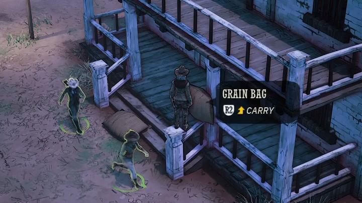 Postacie w grze Weird West mogą chwytać (kółko na PS4, Shift na PC, B na Xbox) różne przedmioty i przenosić je z miejsca na miejsce, a następnie precyzyjnie odstawić - Weird West: Balkony, dachy i niedostępne miejsca - jak się dostać? - Weird West - poradnik do gry