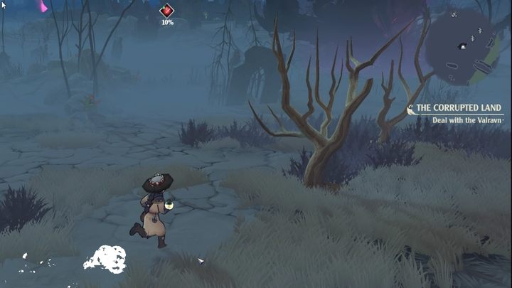 Pośrodku lokacji znajduje się wielkie drzewo, zarażone Corruption - The Serpent Rogue: The Corrupted Land - solucja, opis przejścia - The Serpent Rogue - poradnik do gry