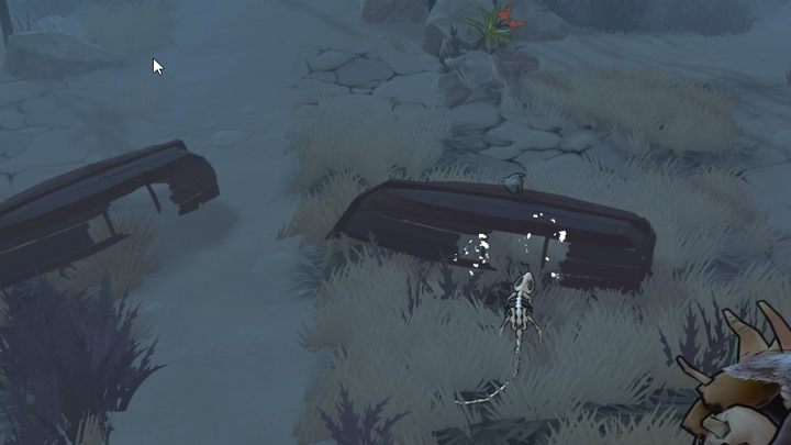 By zdobyć ryby, musicie przemienić się w szczura (mikstura przemiany bądź wykorzystanie posągów przemiany w Wasteland) i przeszukiwać przewrócone łodzie - The Serpent Rogue: The Corrupted Land - solucja, opis przejścia - The Serpent Rogue - poradnik do gry