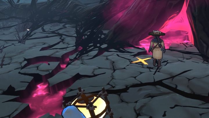 Zbiornik należy postawić w oznaczonym miejscu przed drzewem - The Serpent Rogue: The Corrupted Land - solucja, opis przejścia - The Serpent Rogue - poradnik do gry