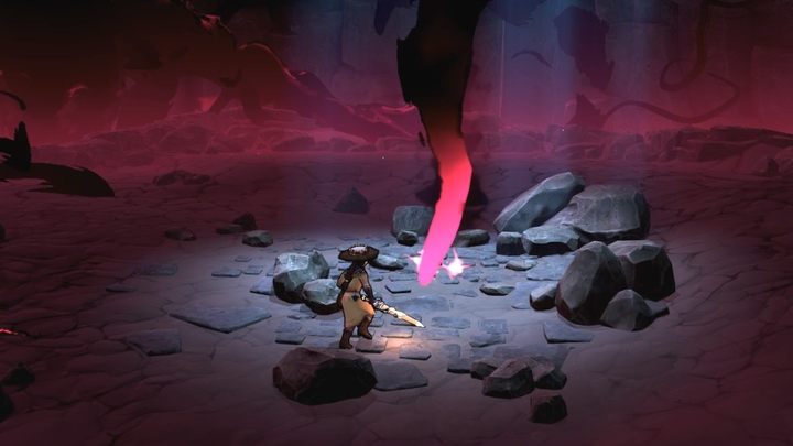 Po ataku obszarowym pośrodku pozostanie jedna odnoga bossa - zaatakujcie ją - The Serpent Rogue: Mill - solucja, boss - The Serpent Rogue - poradnik do gry