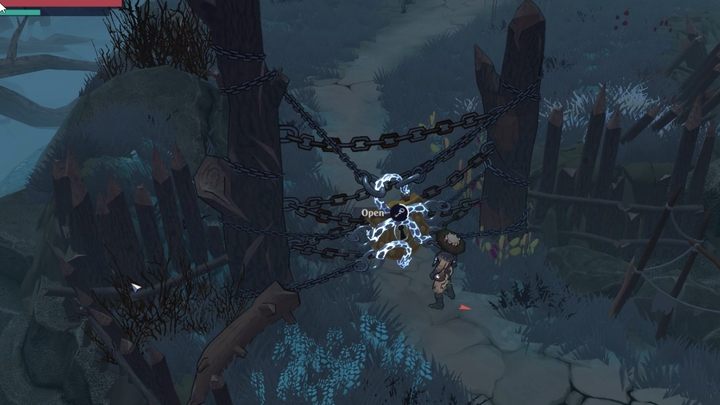 Drugie koło znajdziecie na zachodzie lokacji: od punktu wejścia do obszaru z Church skierujcie się w lewo i idźcie ścieżką do wzgórza - The Serpent Rogue: Through The Swamp - solucja, opis przejścia - The Serpent Rogue - poradnik do gry