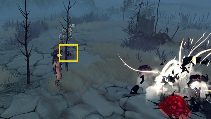 Aby zdobyć Cursed Ember, musicie niszczyć skażone pęcherze w skażonym obszarze w Wasteland - The Serpent Rogue: Soul-Eater - jak łapać dusze - The Serpent Rogue - poradnik do gry