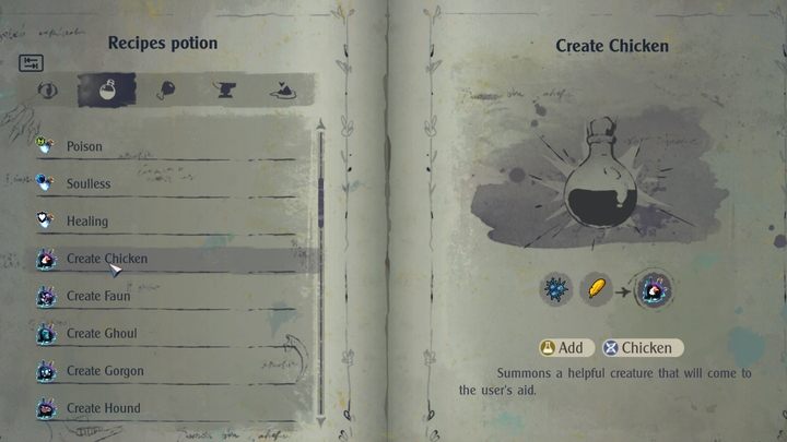 Stworzone potworki nie posiadają żadnych przedmiotów w ekwipunku, więc nie wykorzystacie ich do grindingu materiałów - The Serpent Rogue: Receptury warzenia mikstur - lista wszystkich - The Serpent Rogue - poradnik do gry